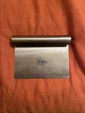 Grahm Kerr Stainless Steel Food Scrapper- Handheld , Cake, Pizza Dough Cutter 6"