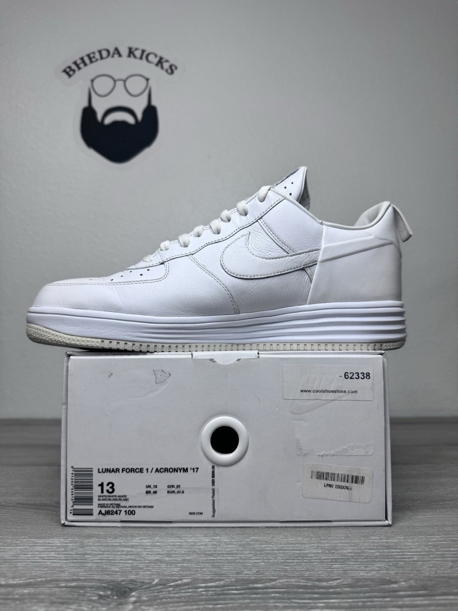 Size 13 - Nike Acronym Lunar Force 1 AF100 AJ6247-100 Men's