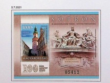 HUNGARY Sc 4609 NH SOUVENIR SHEET OF 2021 - HISTORICAL PLACES - (LN25)