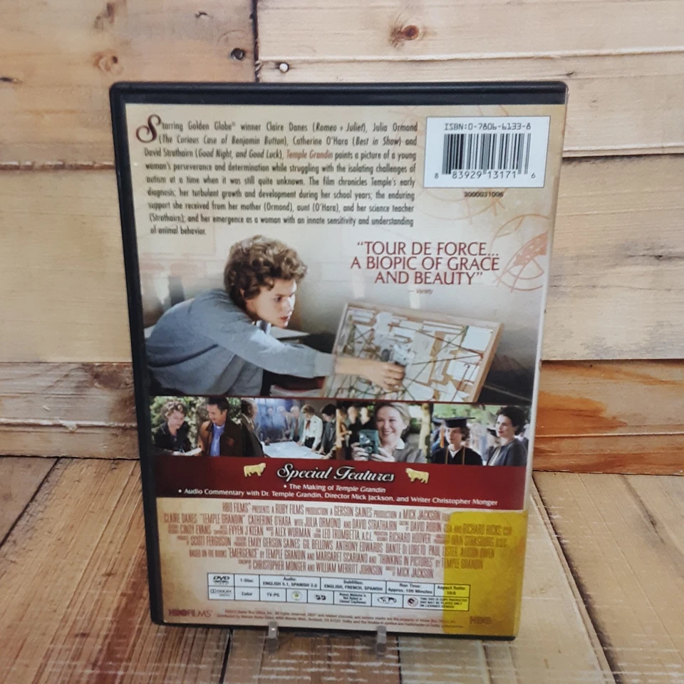Temple Grandin DVD Used 2010 Claire Danes HBO Biography Drama   Foto 2 de 4