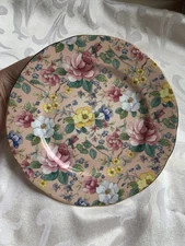 Chelsea Garden Duchess Autumn Peach 8" Salad Dessert Plate England