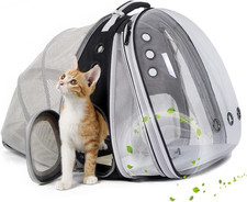 Dual Expandable Cat Backpack Carrier, Fit up to 20 Lbs, Expandable Pet Carrier B