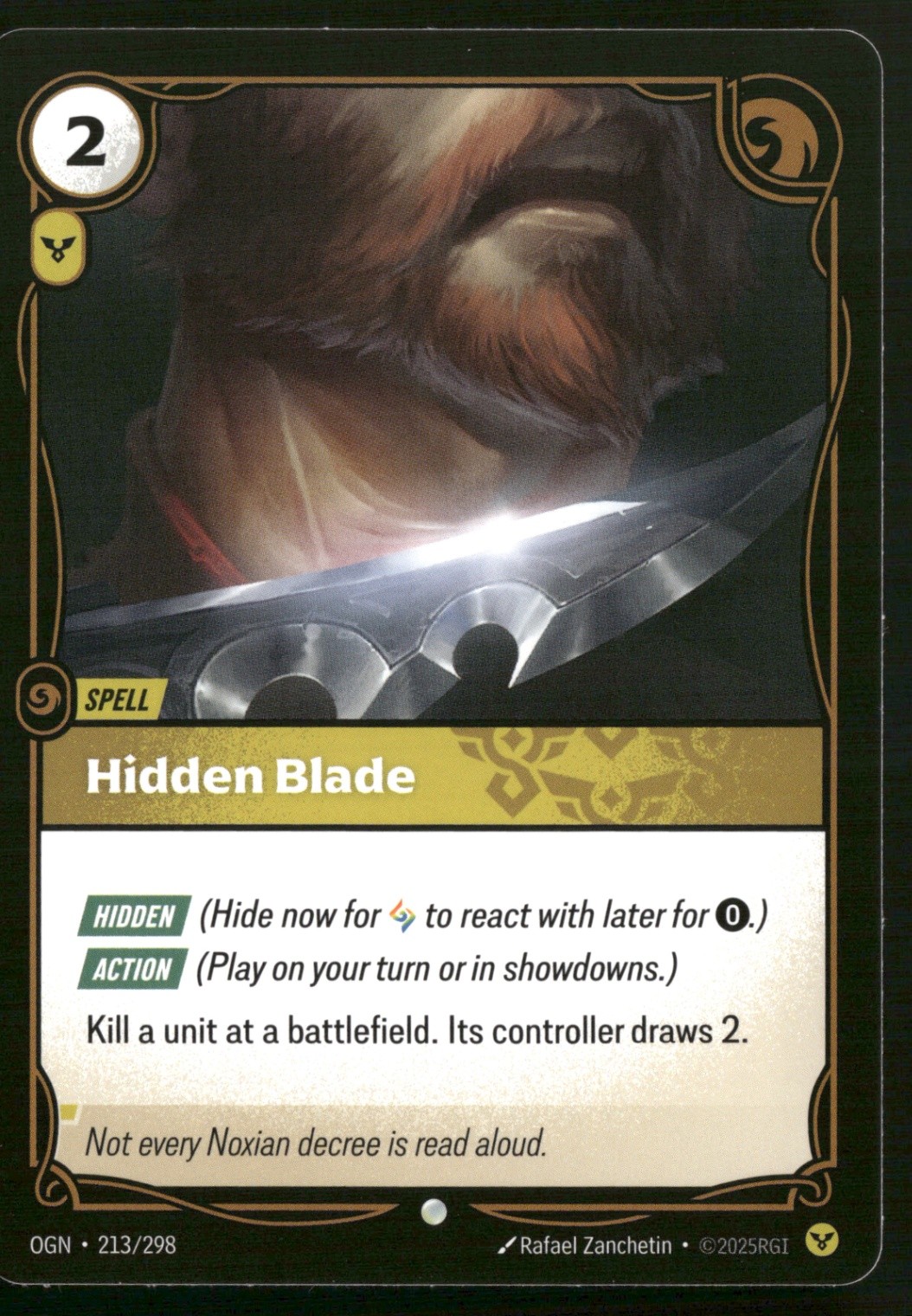 Hidden Blade 213/298 LP-NM Riftbound Origins