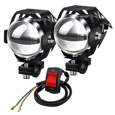Biqing Motorrad Scheinwerfer, Motorrad Spot Fahrlicht U5 U5, U5 - Weiß 