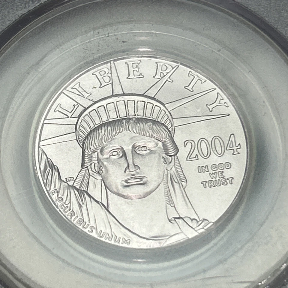 SASA 2004 $50 1/2 oz American Platinum Eagle .9995 Fine Coin PCGS MS69 - Image 3 of 4