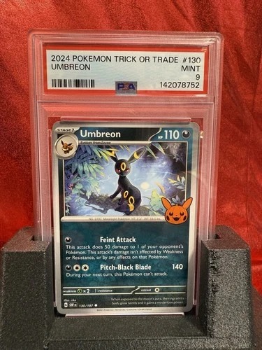 2024 Pokémon Trick Or Trade Umbreon #130/197 PSA 9 Mint