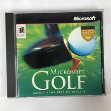 Microsoft Golf Version 3.0 Windows 95 PC CD-ROM Video Game Sports Simulation