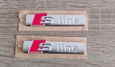 Audi S-Line Emblem Original Schriftzug  2 Stück