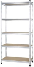 AMAZON BASICS MEDIUM DUTY STORAGE SHELVING 36 X 18 X 72 WHITE - AMBS03