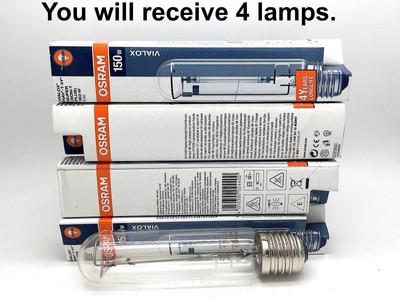 OSRAM Vialox Nav-T Lamp 4Y 150W HPS Super SON-T Plus Tubular Clear x4