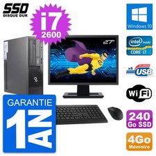 PC Fujitsu E500 E85+ DT Ecran 27" i7-2600 RAM 4Go SSD 240Go Windows 10 Wifi