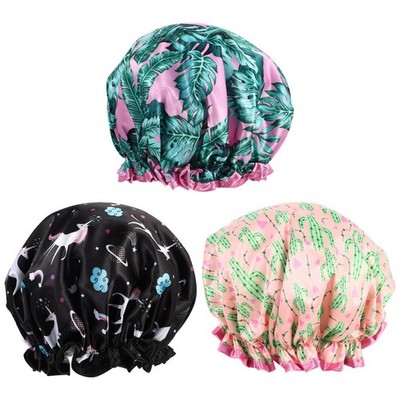 3 PCs 1 Set Digital Printing Protective Cover Duschhüte Haarfärbungshüte