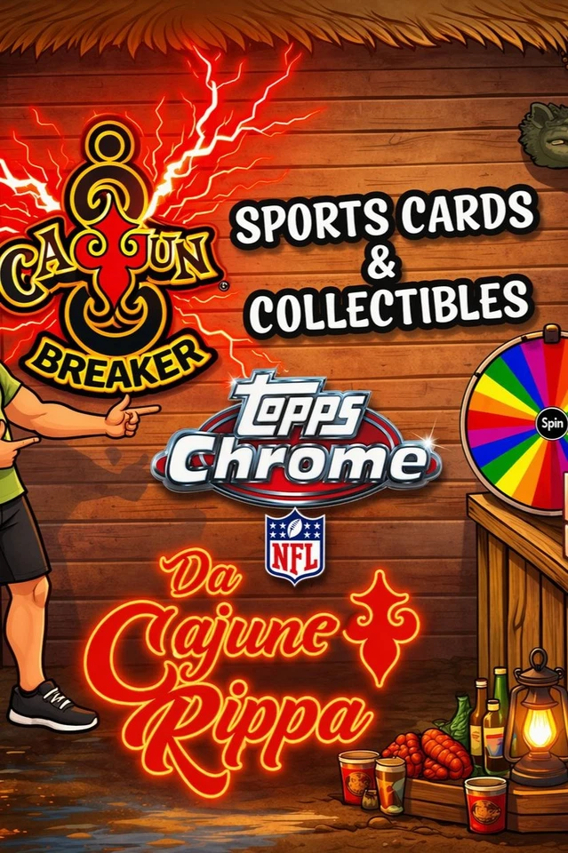 CAJUN BREAKER TOPPS CHROME FOOTBALL BREAK EVENT