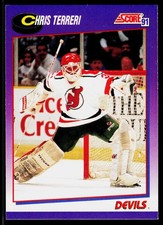 Chris Terreri, 1991-92 Score American, #151, New Jersey Devils,