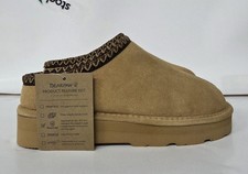 BearPaw Martis Suede Platform Warm Slippers Women's Size 9 NEW 
