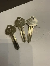 Set of 3 Cole RU16 Corbin Russwin Key Blanks same as Ilco A1011P