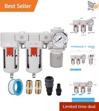 Air Drying System 3/8 NPT Filter Regulator Combo 5 Micron Coalescing