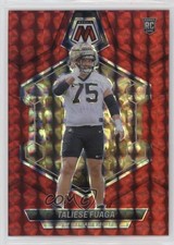 2024 Panini Mosaic Rookies Red Mosaic Prizm Taliese Fuaga #314 05ol