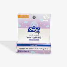 Orajel Baby Non-Medicated Cooling Gel for Teething Relief Nighttime 0.18 oz