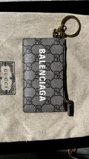 Gucci x Balenciaga The Hacker Project Zip Card Case with Strap GG Coated Canvas