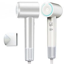 Professional Ionic Hair Dryer, Powerful and Quick Drying, Low Pearly White