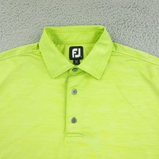 FootJoy Polo Shirt Mens Large Golf Performance Stretch Short Sleeve FJ Green