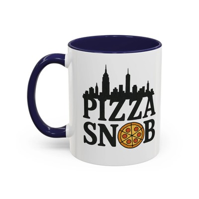 Pizza Snob Mug   Funny Coffee Cup for Pizza Lovers, Foodies, and Kitchen Decor