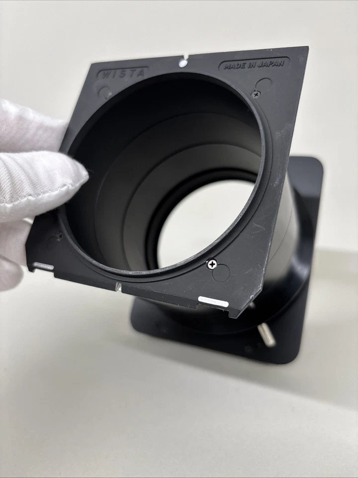 [Raro] Placa de Lente de Extensão Wista para Câmera de Grande Formato Linhof 4x5 - Imagem 4 de 4