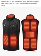 XL Heated Vest USB-C Black