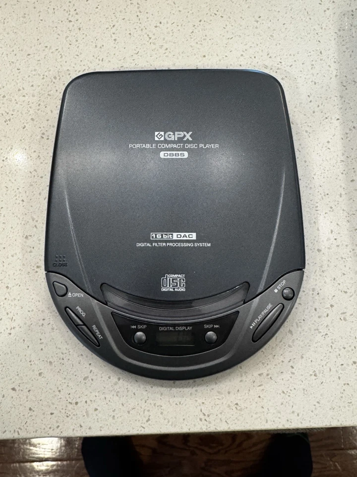 GPX Compact Disc Player C3853G Opened And Tested Bass Boost Head Phones Adapter - Image 2 of 3