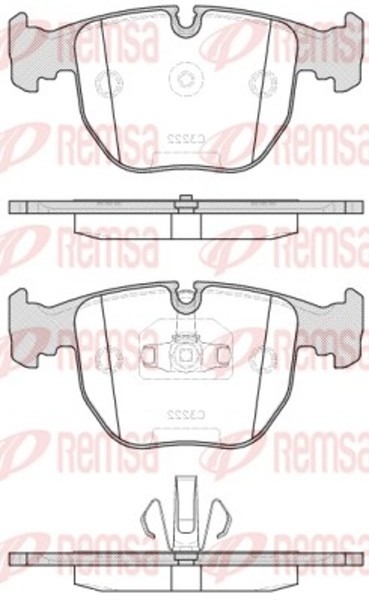 Remsa Bremsbelagsatz Scheibenbremse 0596.20 FüR F03 F02 BMW F01 F04 7Er 760-image