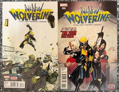 MARVEL COMICS All New Wolverine #3 & 6 2016 Two Key Issues Gabby X-23 NM
