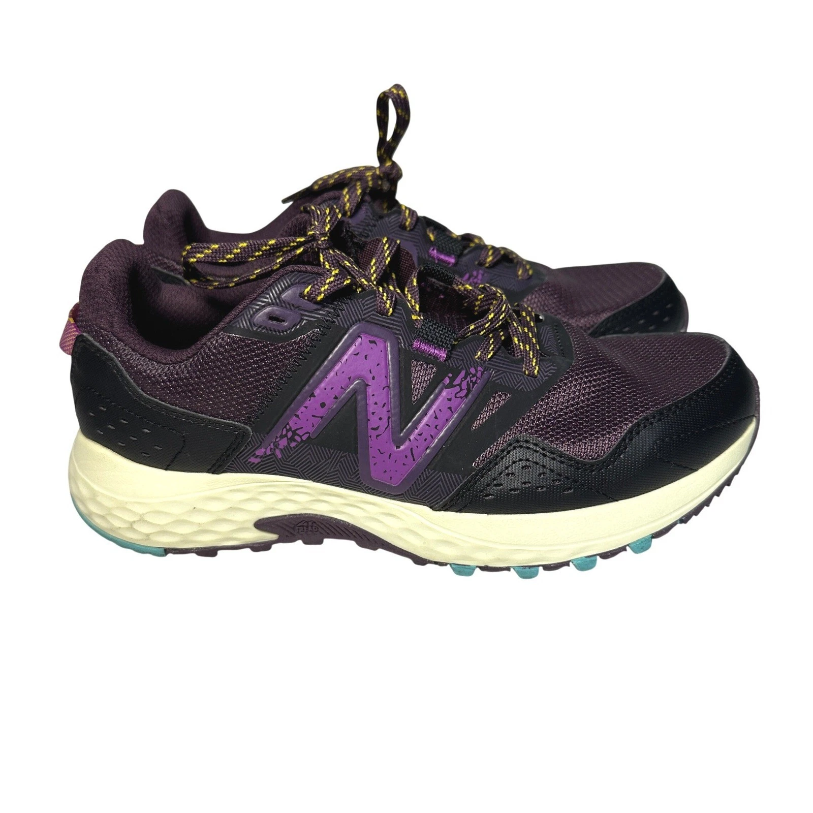 NEW BALANCE 410v8 Trail Running Athletic Shoes Unisex Size M6 W7.5 Purple Black