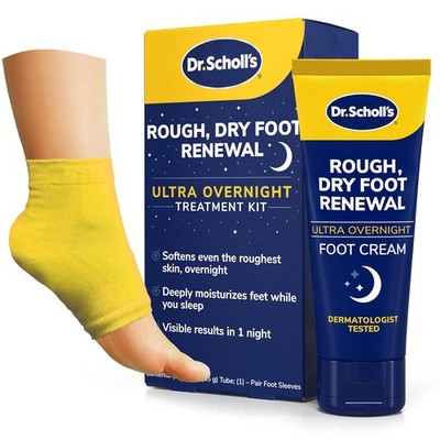 Dr. Scholl'S Rough, Dry Foot Renewal Ultra Overnight Treatment with Overnight Fo
