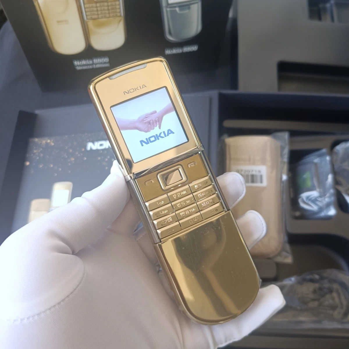 Nokia 8800 Sirocco Gold Unlocked Cell Phones & Smartphones for