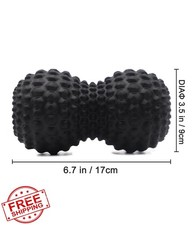 KITWILD Peanut Massage Ball, Double Lacrosse Massage Roller Ball for Deep Tis...