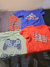 4 Boys Tshirts UNDER ARMOUR,ADIDAS, FALLS CREEK S7/8. LOT4