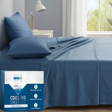 Coolmax Cooling Bed Sheets Size for Hot Queen Teal Sheet Set - Deep Pocket