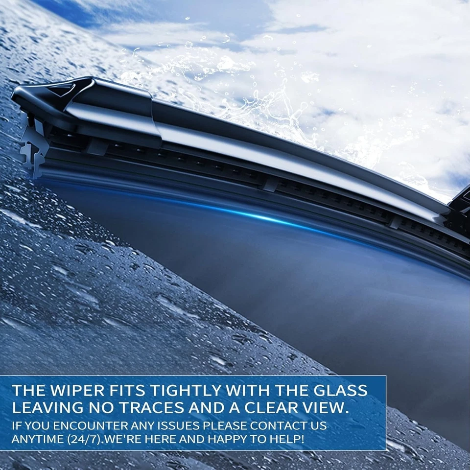 22"/22" Windshield Wipers Compatible with2013-2007 Chevrolet Avalanche Silverado - Изображение 2 из 4