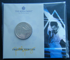 2025 Freddie Mercury UK &pound;5 Five Pound BU Coin Royal Mint Sealed Pack - in stock
