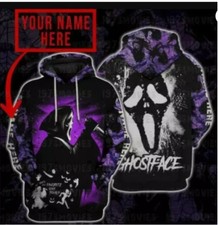 Personalized The Ghostface Scream 3D HOODIE HALLOWEEN GIFT CHRISTMAS GIFT
