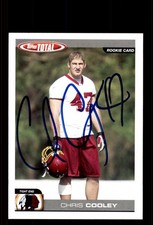 Signed Football Card Auto Chris Cooley 2004 Topps Total #347 Washington Redskins