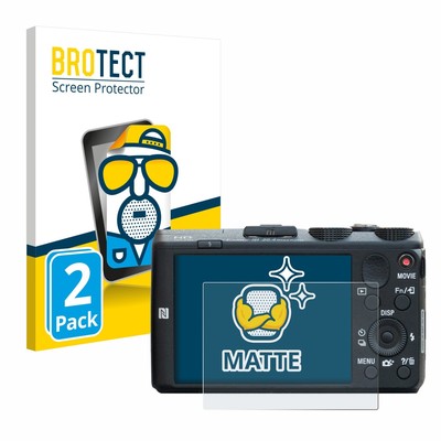 2x Schutzfolie Matt für Sony Cyber-Shot DSC-HX60 Displayschutz 