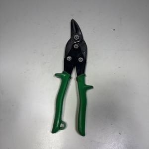 Vtg Wiss M2 Aviation Tin Snips Left Cut Sheet Metal Shears USA Green Handle 10"