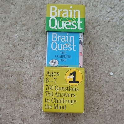 Brain Quest Grade 1 Educational Cards Ages 6-7 750 Questions & Answers