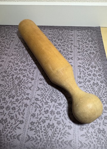 Antique Victorian Wooden Potato Masher/Pestle 10.5"  Kitchen Utensil