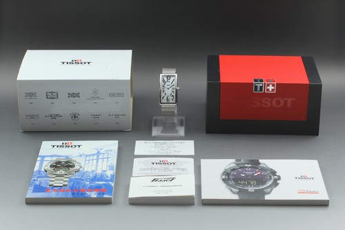 Exc+4/Set Completo* Orologio TISSOT Heritage T117509A Banana Qz Bianco con Bracciale