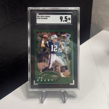 2002 Topps Chrome Tom Brady #100 SGC 9.5 PATRIOTS SUPER BOWL MVP