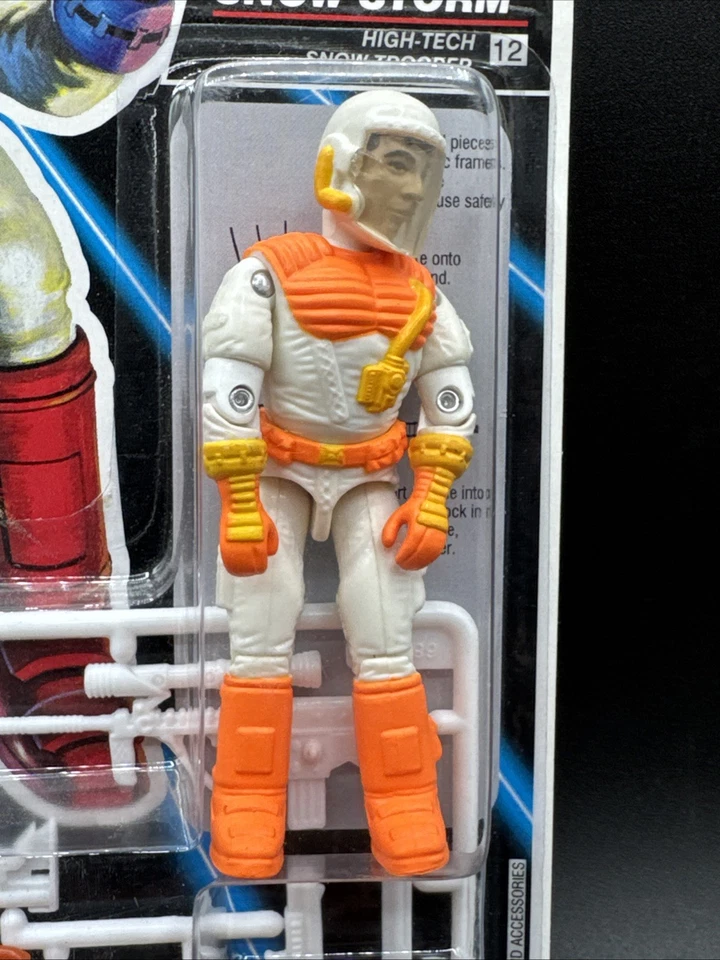 GI JOE Battle Corps 1992 #12 Orange Snow Storm High Tech Snow Trooper sellado Foto 3 de 4