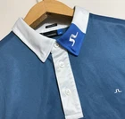 J Lindeberg Men's Regular Fit Field Sensor Golf Polo Shirt Blue Size L